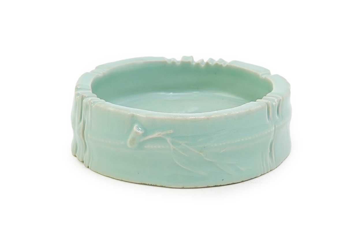 A Chinese celadon glazed brushwasher, Qianlong mark but later